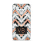 Personalised Chevron Marble Initials Huawei P8 Lite Case
