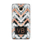 Personalised Chevron Marble Initials Huawei Y3 2017