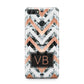 Personalised Chevron Marble Initials Huawei Y9 2018