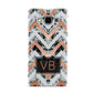 Personalised Chevron Marble Initials Samsung Galaxy A5 Case