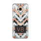 Personalised Chevron Marble Initials Samsung Galaxy S8 Plus Case