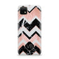 Personalised Chevron Marbled Initials Huawei Enjoy 20 Phone Case