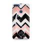 Personalised Chevron Marbled Initials Huawei P Smart Case