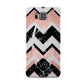 Personalised Chevron Marbled Initials Samsung Galaxy Alpha Case