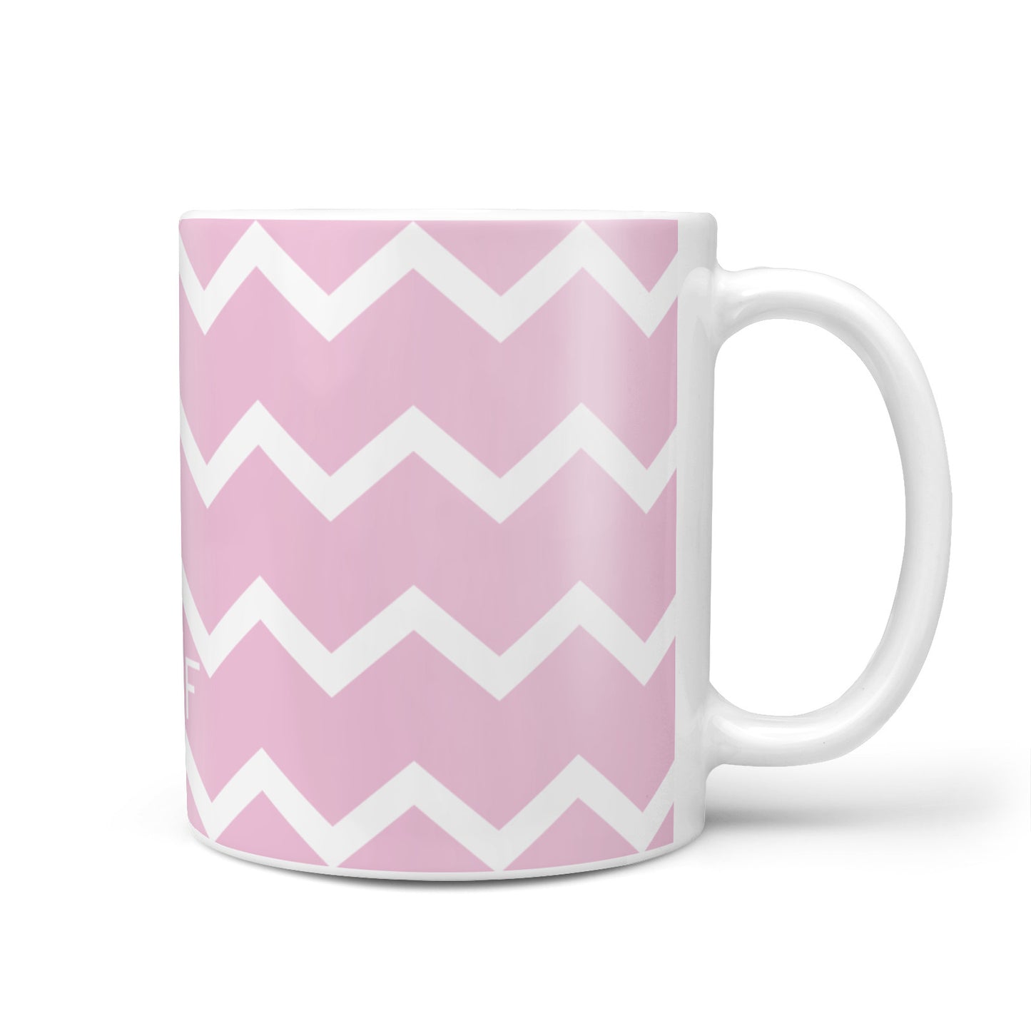 Personalised Chevron Pink 10oz Mug
