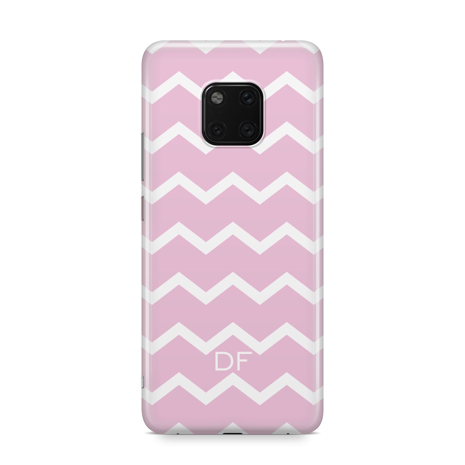 Personalised Chevron Pink Huawei Mate 20 Pro Phone Case