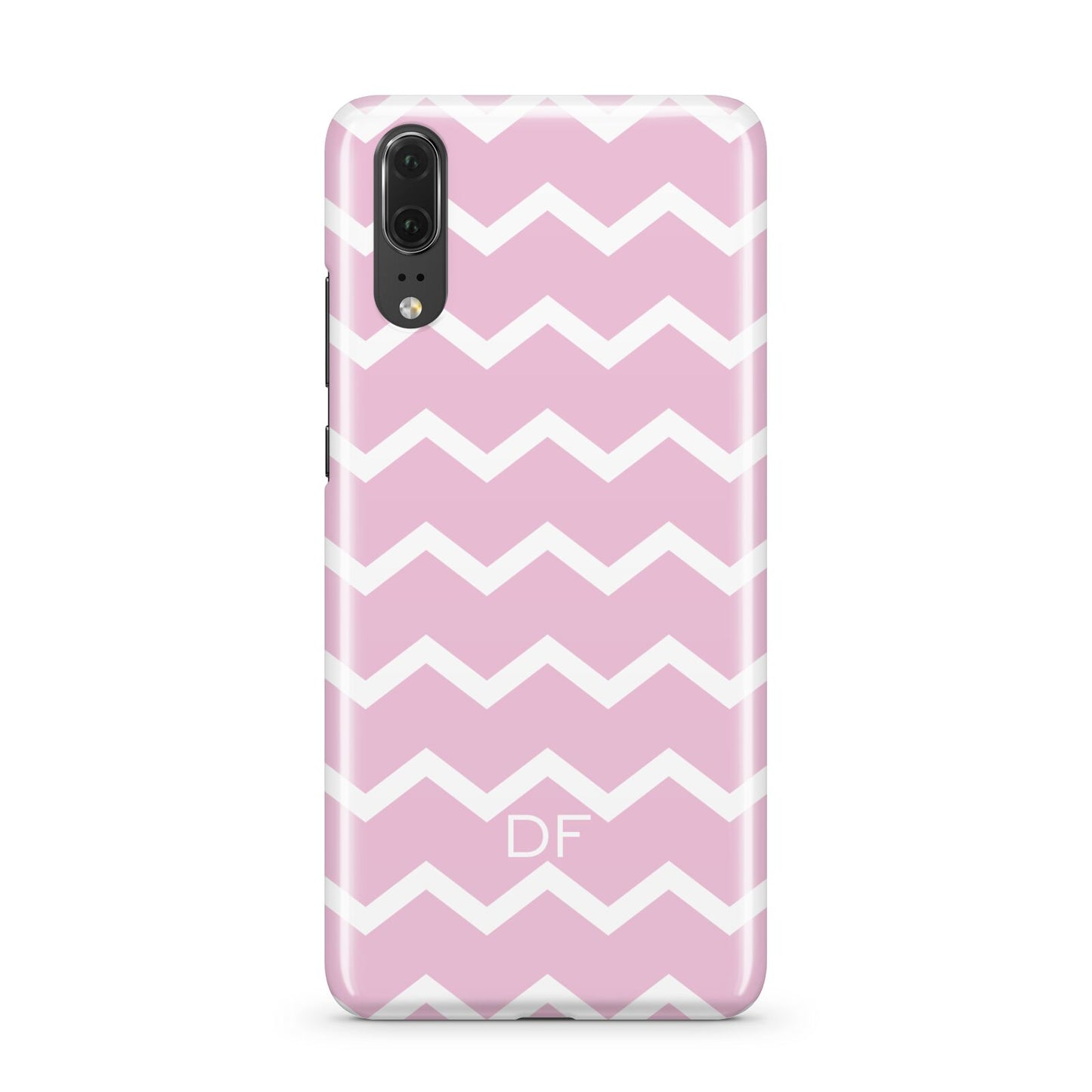 Personalised Chevron Pink Huawei P20 Phone Case