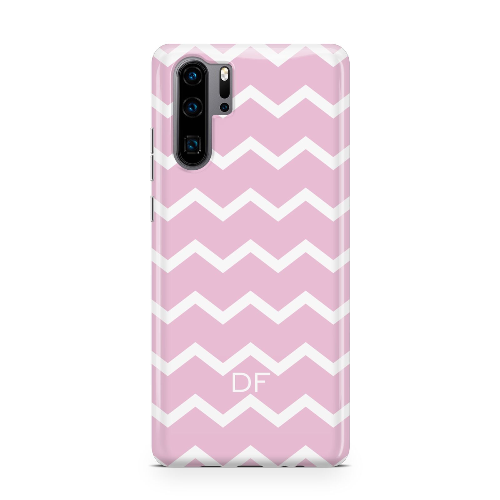 Personalised Chevron Pink Huawei P30 Pro Phone Case