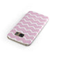 Personalised Chevron Pink Samsung Galaxy Case Front Close Up