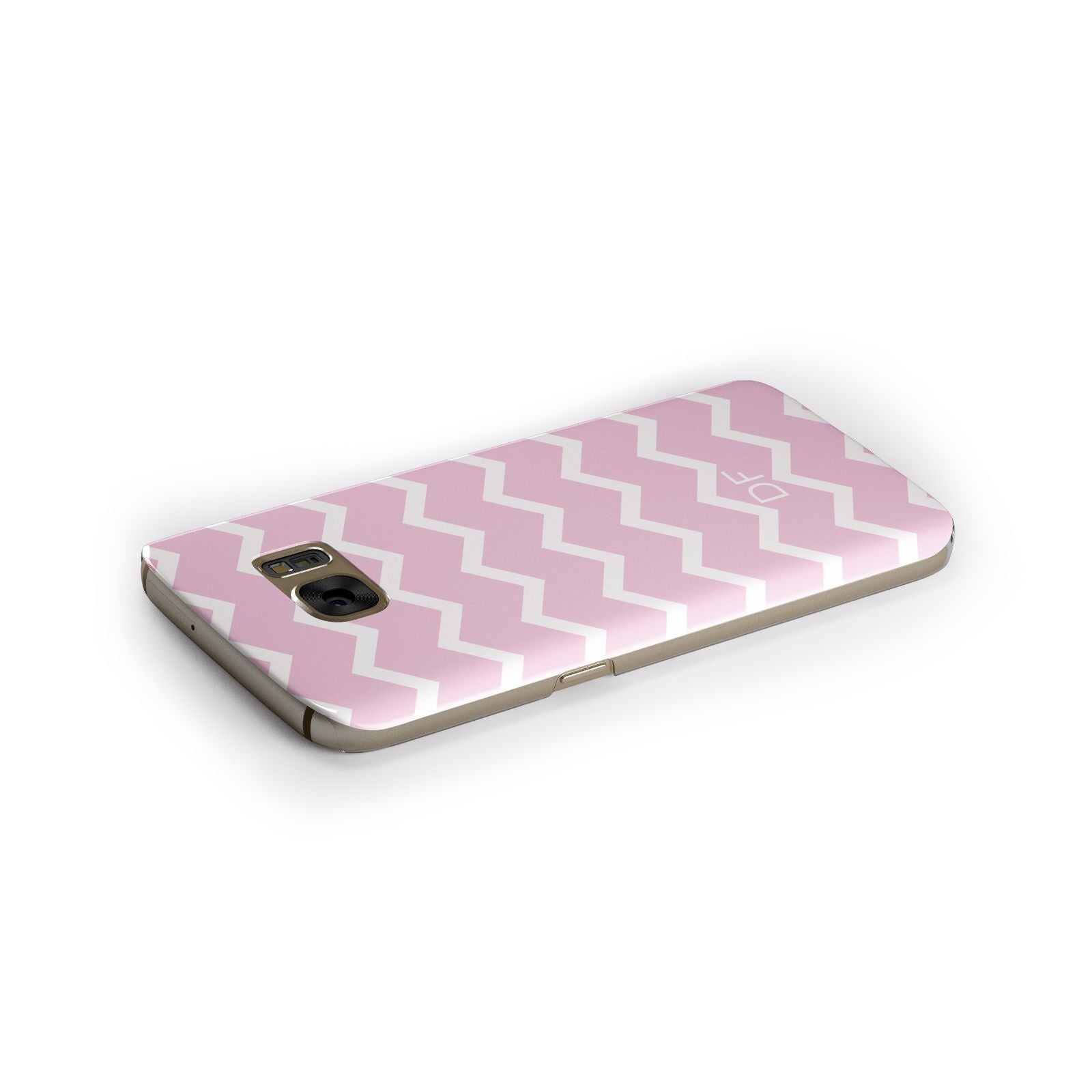 Personalised Chevron Pink Samsung Galaxy Case Side Close Up