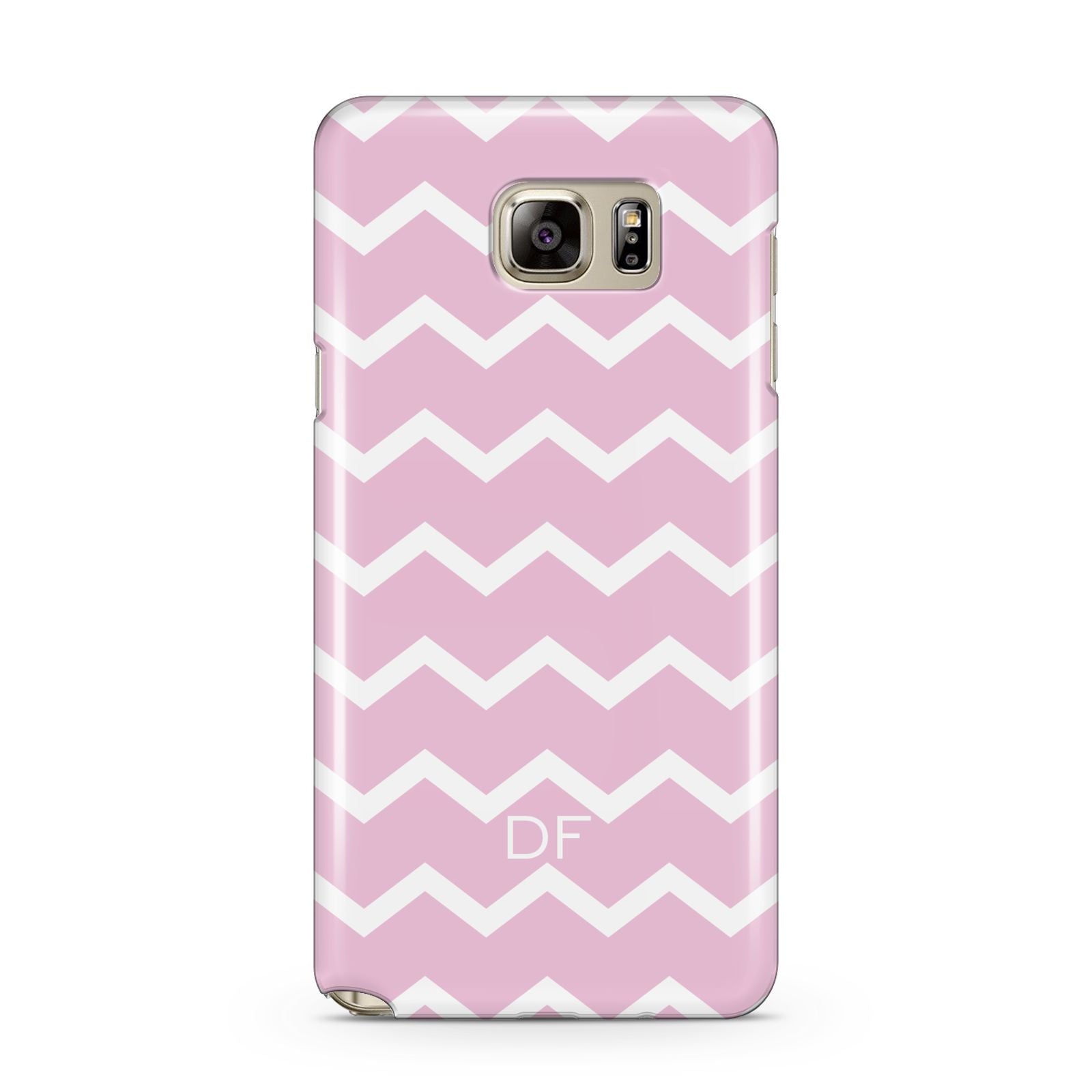 Personalised Chevron Pink Samsung Galaxy Note 5 Case