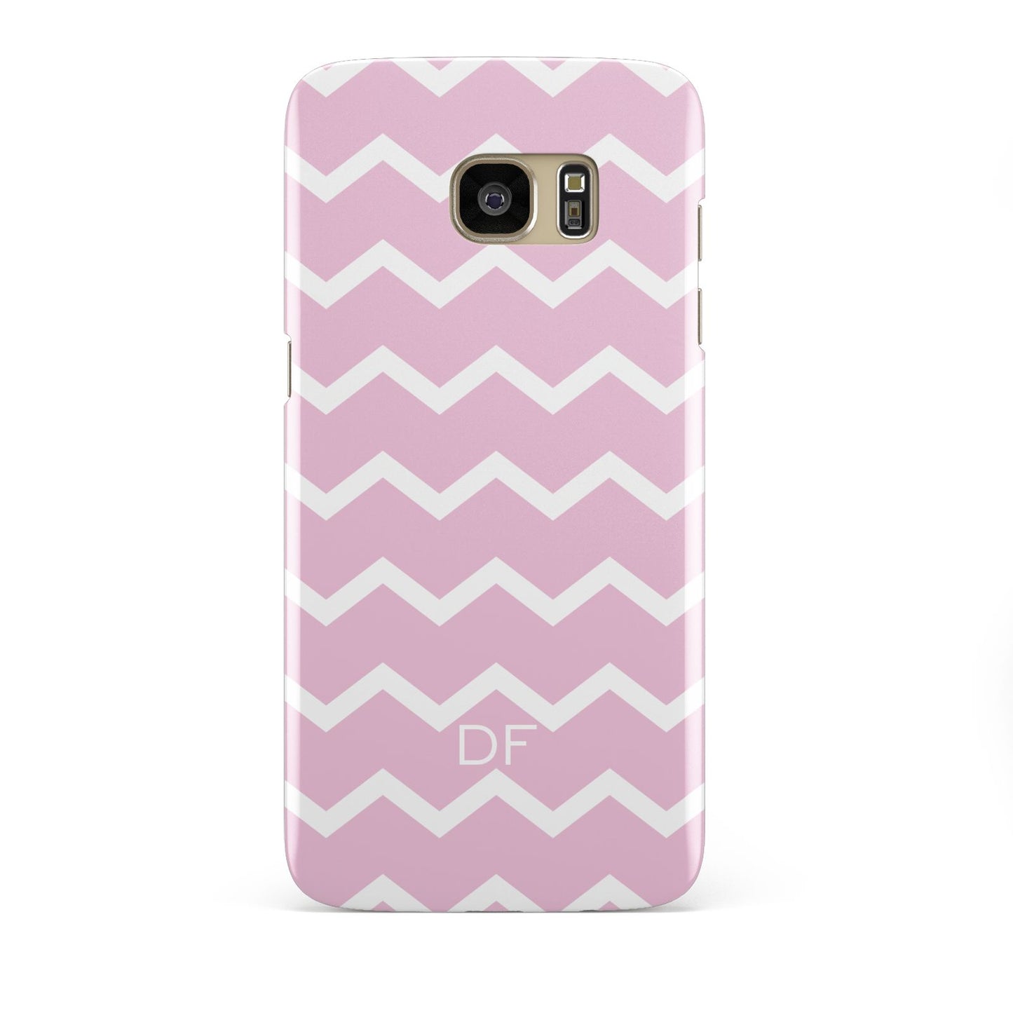 Personalised Chevron Pink Samsung Galaxy S7 Edge Case