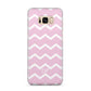 Personalised Chevron Pink Samsung Galaxy S8 Plus Case
