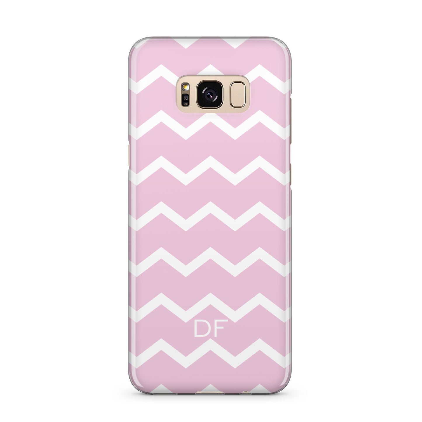 Personalised Chevron Pink Samsung Galaxy S8 Plus Case
