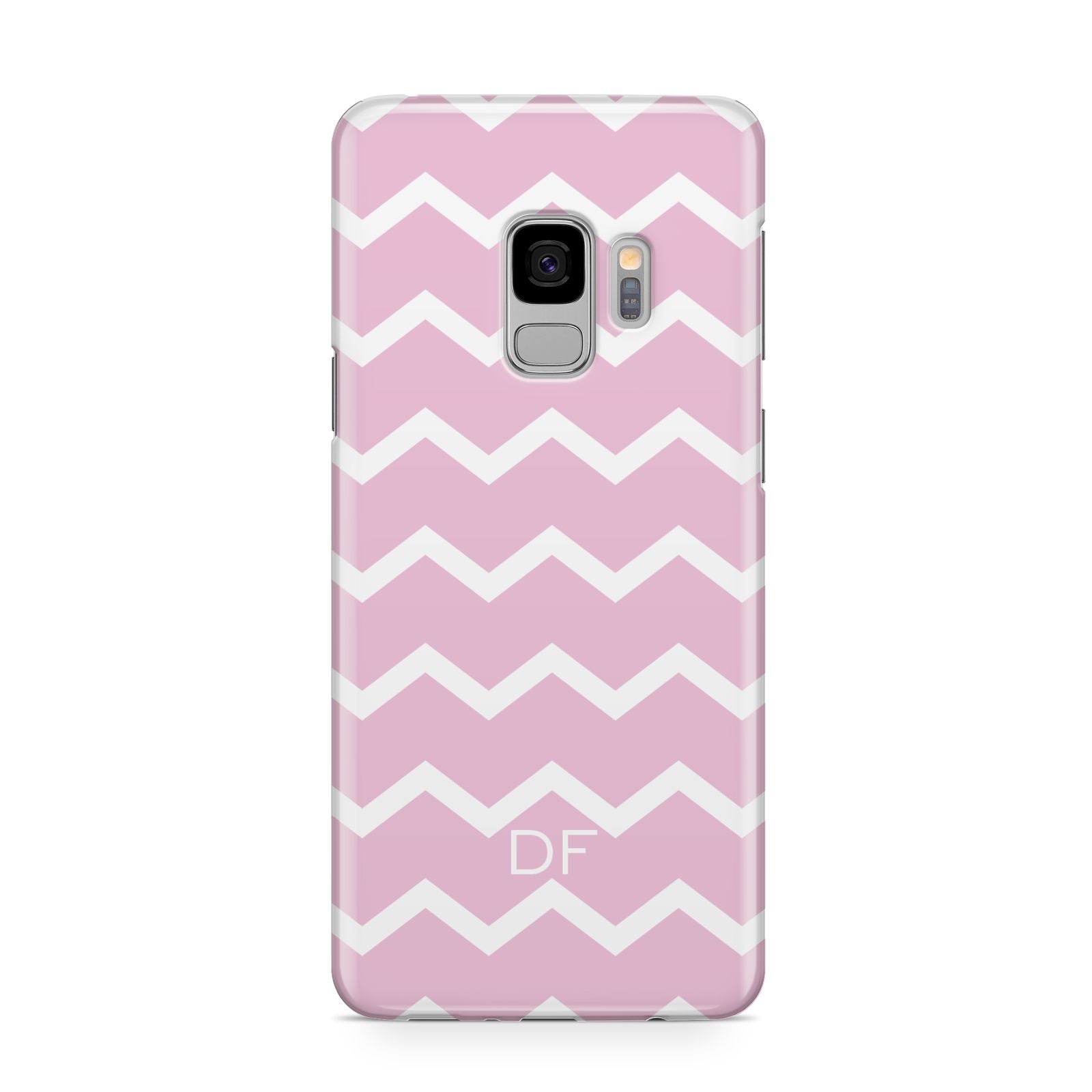Personalised Chevron Pink Samsung Galaxy S9 Case