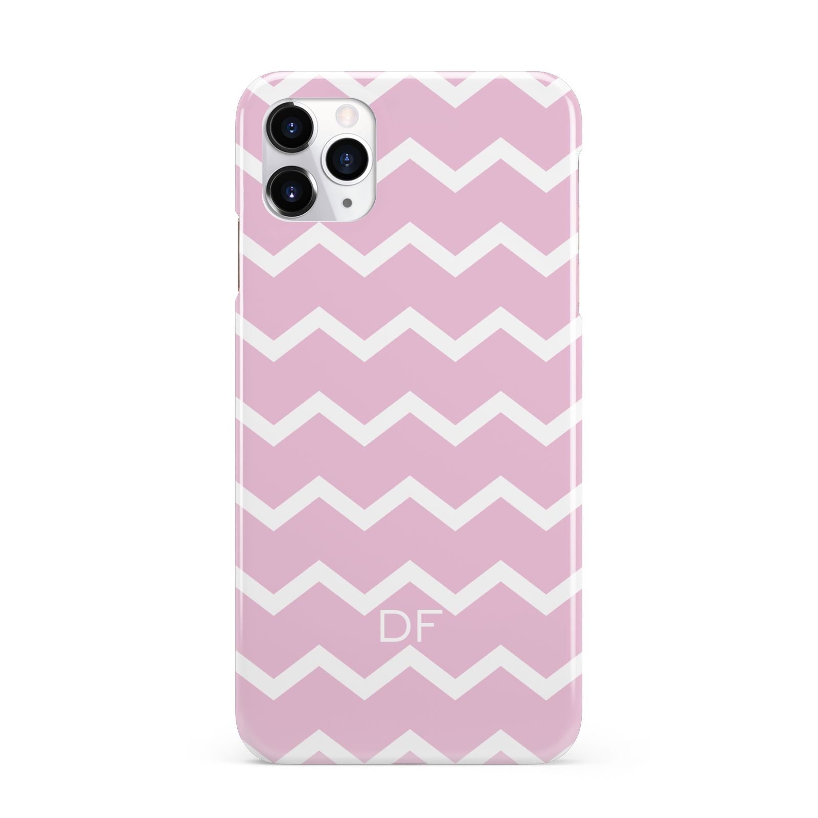 Personalised Chevron Pink iPhone 11 Pro Max 3D Snap Case