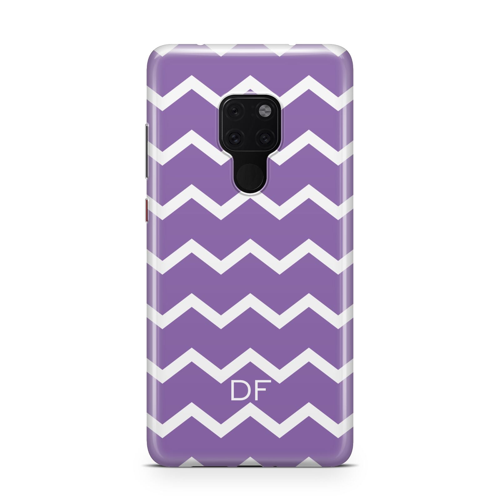 Personalised Chevron Purple Huawei Mate 20 Phone Case
