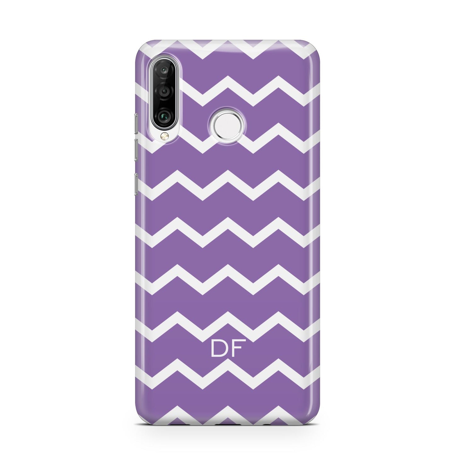 Personalised Chevron Purple Huawei P30 Lite Phone Case