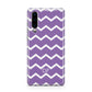 Personalised Chevron Purple Huawei P30 Phone Case