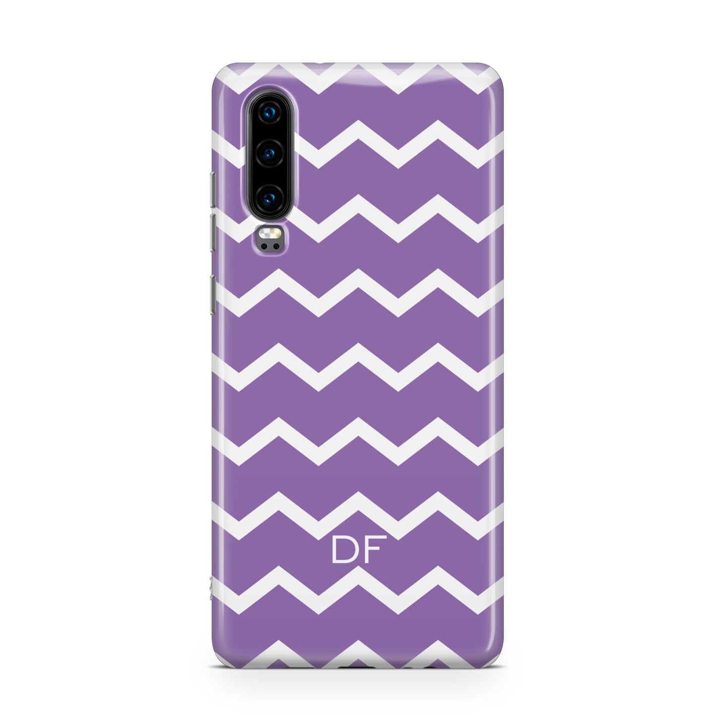 Personalised Chevron Purple Huawei P30 Phone Case