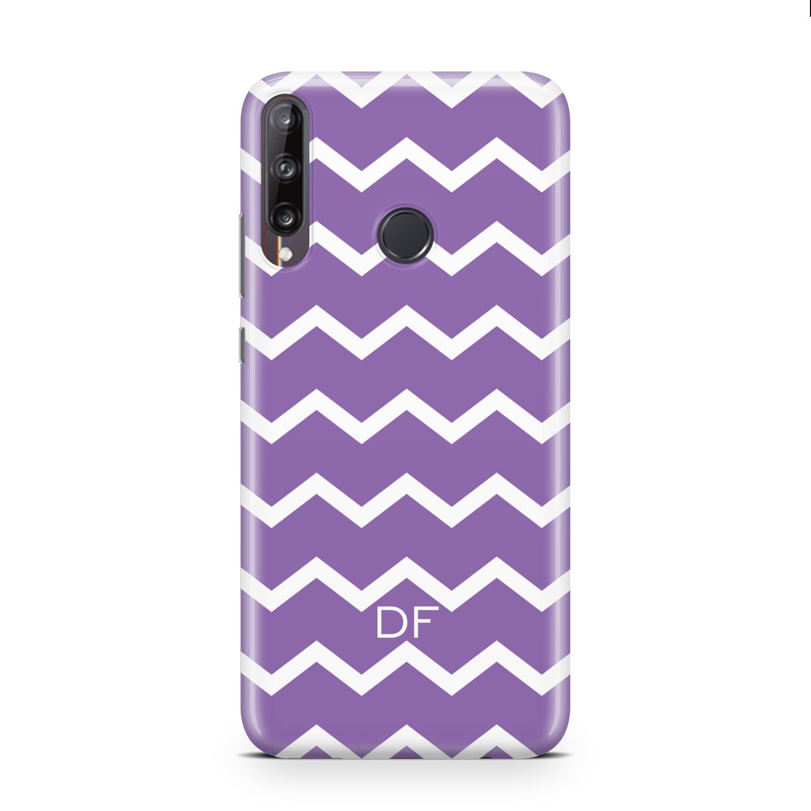 Personalised Chevron Purple Huawei P40 Lite E Phone Case