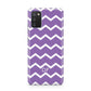 Personalised Chevron Purple Samsung A02s Case