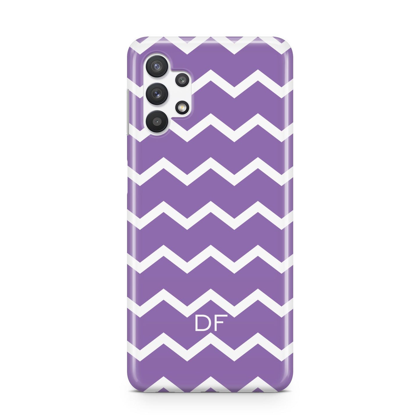 Personalised Chevron Purple Samsung A32 5G Case