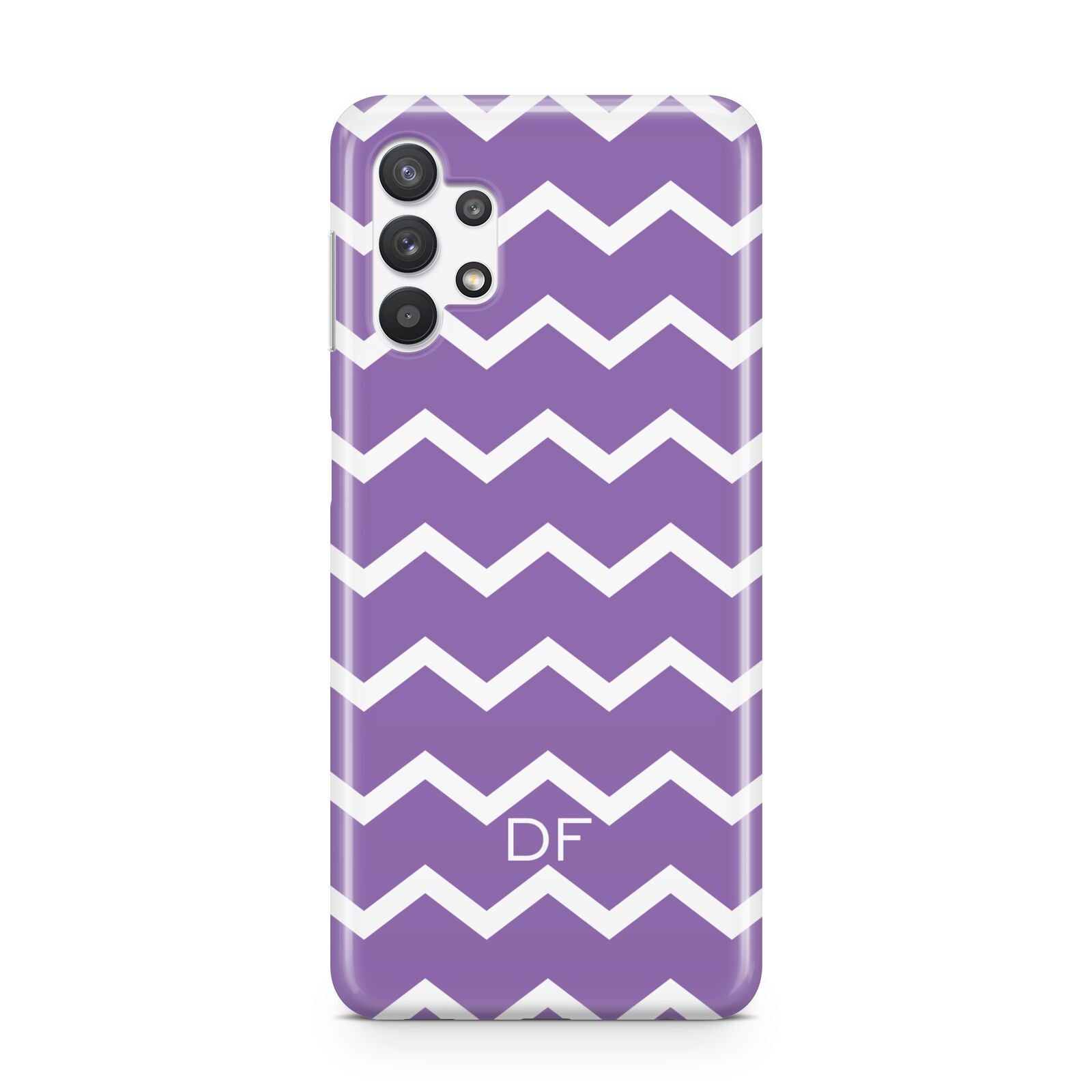 Personalised Chevron Purple Samsung A32 5G Case