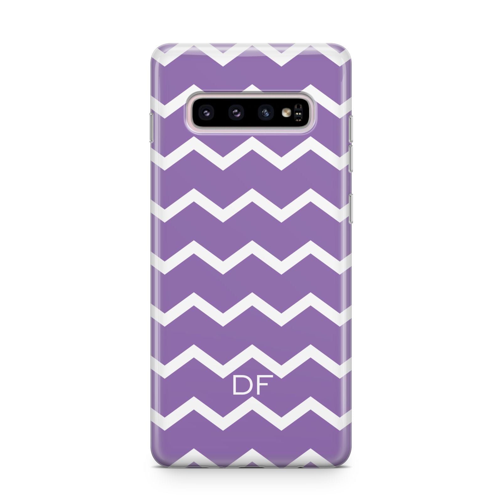 Personalised Chevron Purple Samsung Galaxy S10 Plus Case