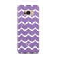 Personalised Chevron Purple Samsung Galaxy S8 Plus Case