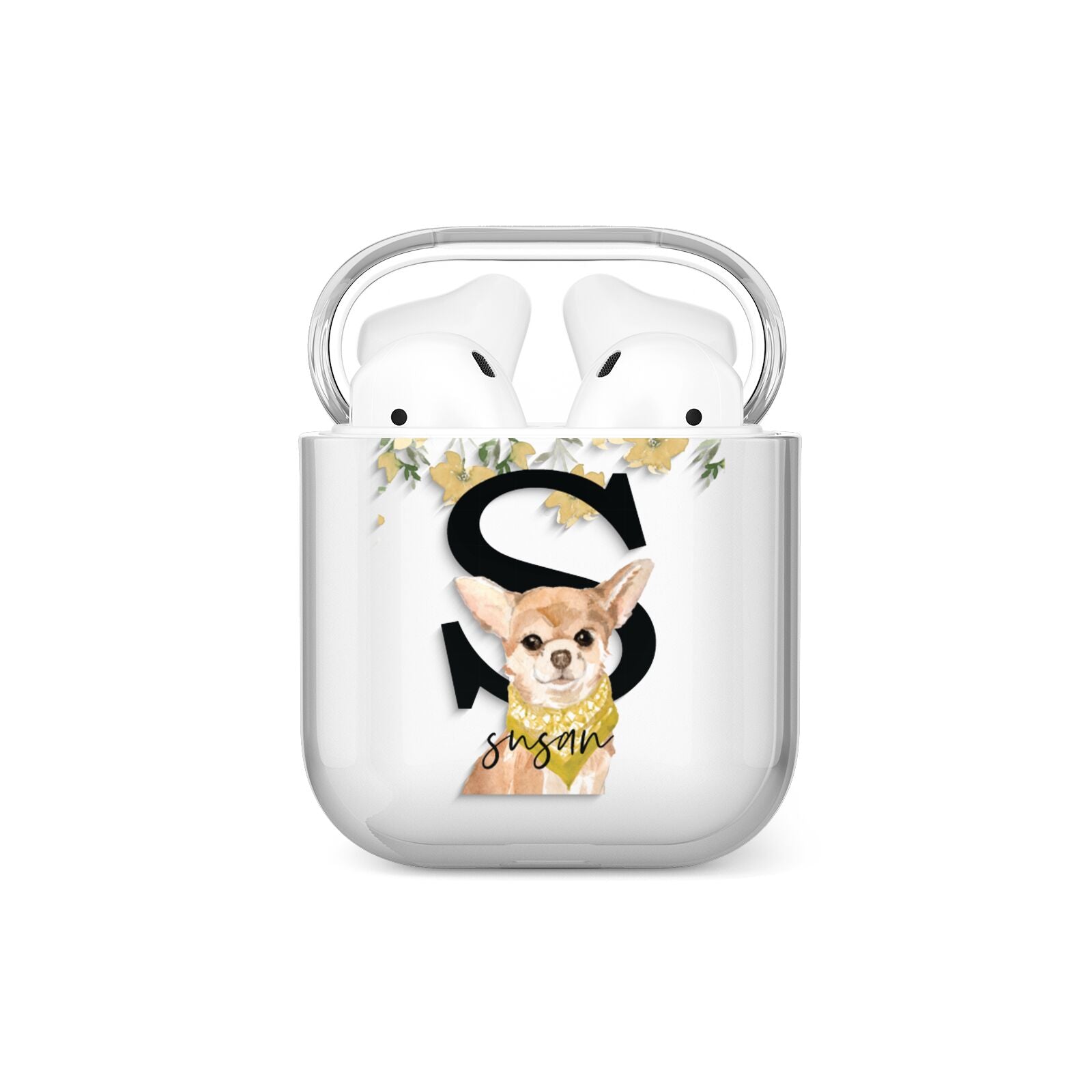Personalised Chihuahua Dog AirPods Case
