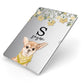 Personalised Chihuahua Dog Apple iPad Case on Silver iPad Side View