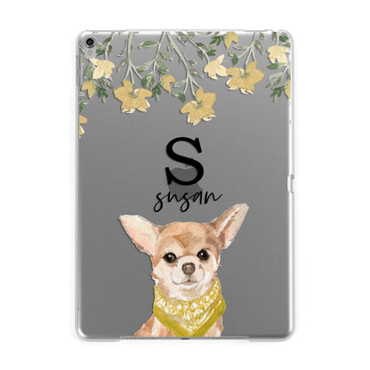 Personalised Chihuahua Dog Apple iPad Silver Case