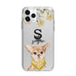 Personalised Chihuahua Dog Apple iPhone 11 Pro Max in Silver with Bumper Case