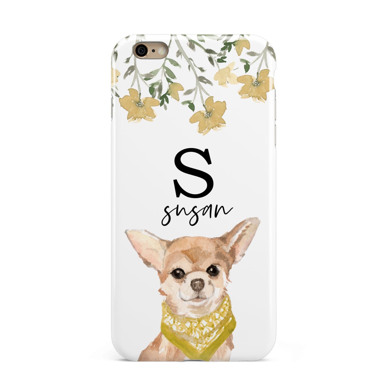 Personalised Chihuahua Dog Apple iPhone 6 Plus 3D Tough Case