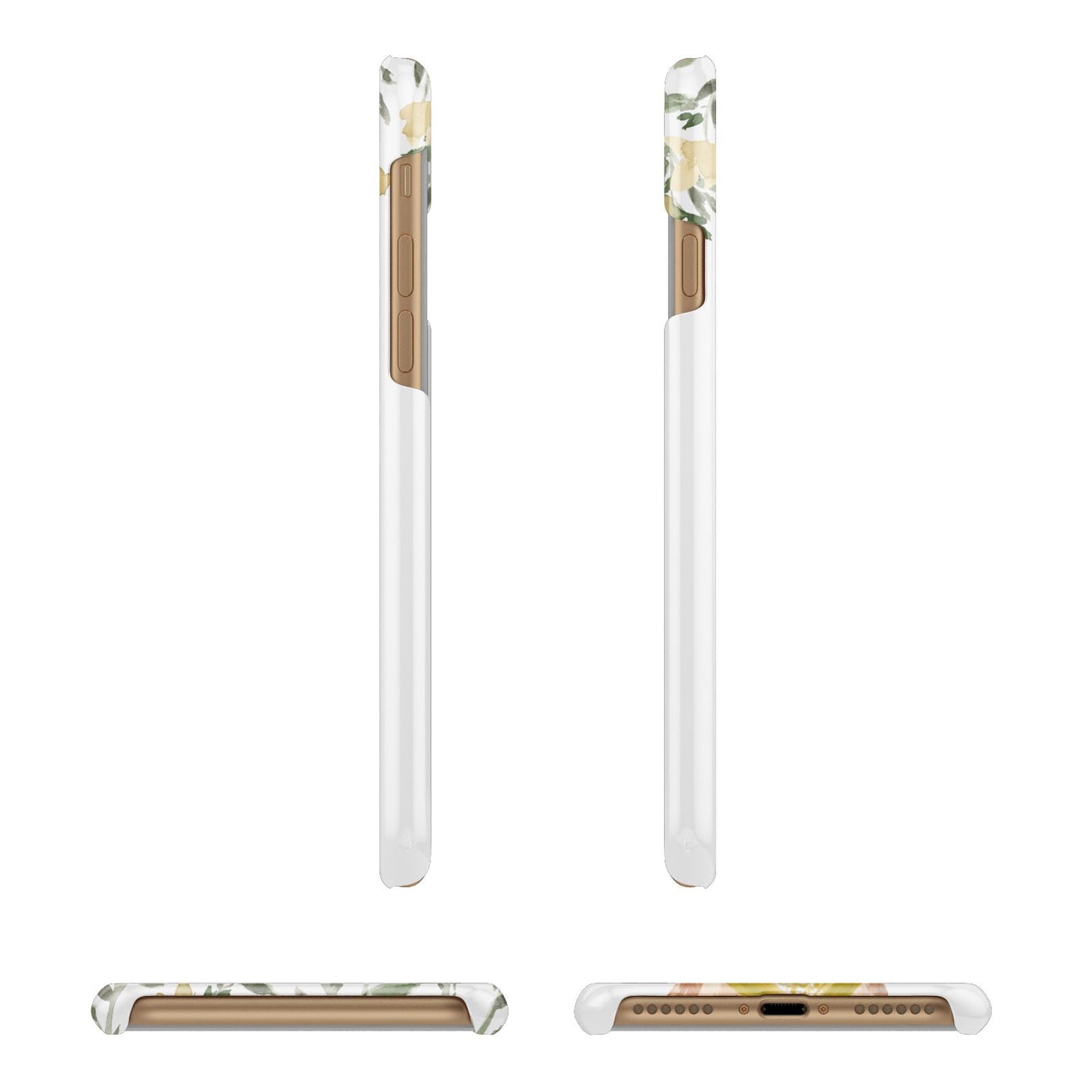 Personalised Chihuahua Dog Apple iPhone 7 8 3D Wrap Snap Case Angled Images