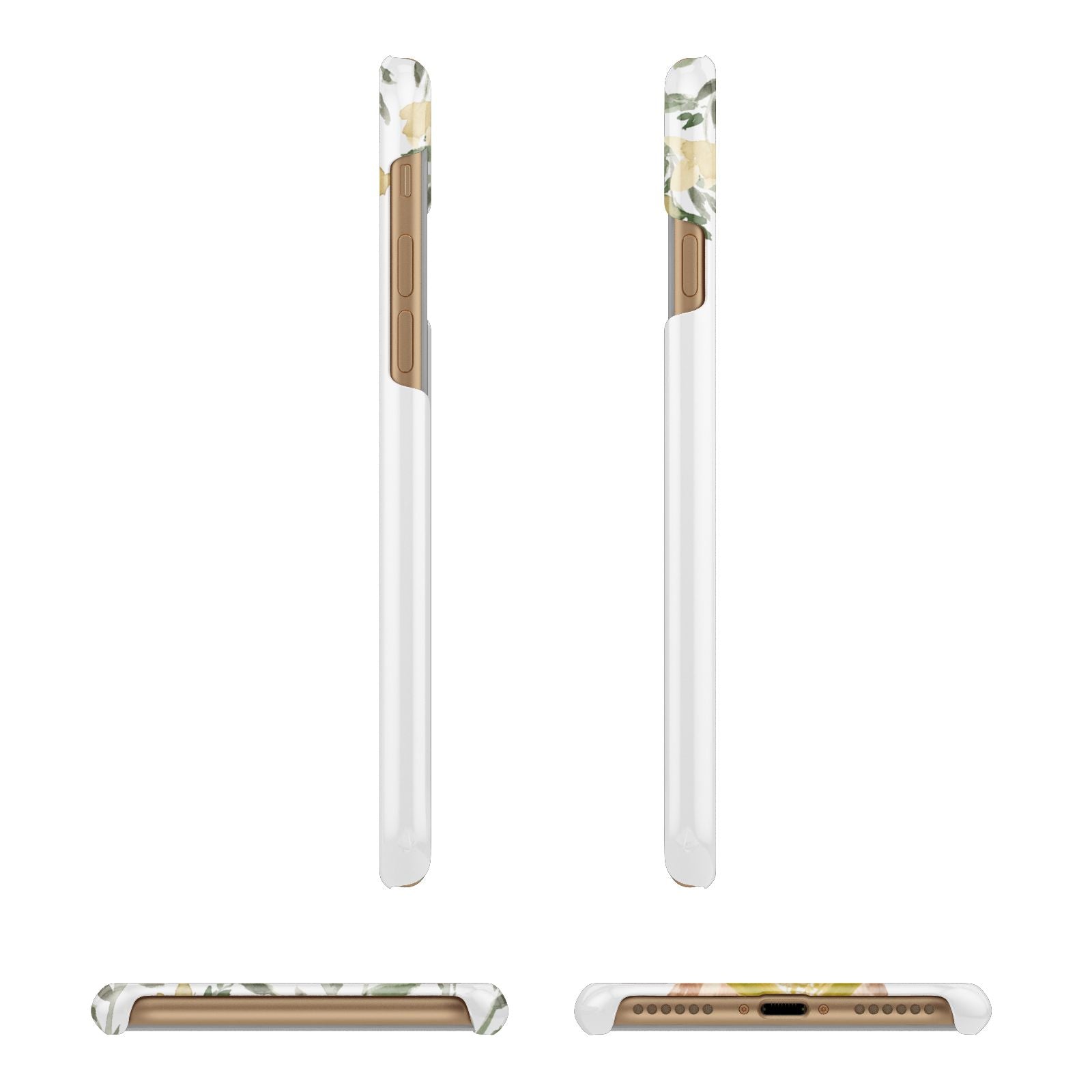 Personalised Chihuahua Dog Apple iPhone 7 8 3D Wrap Snap Case Angled Images