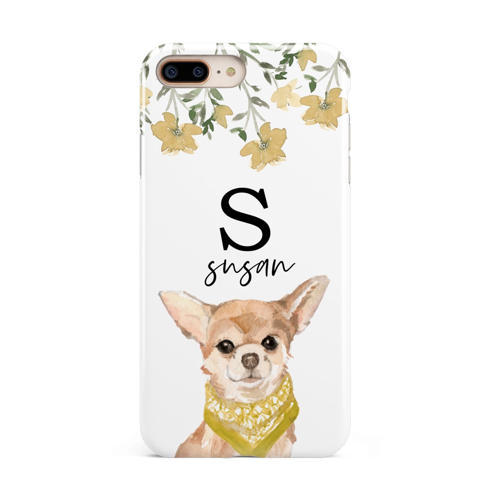 Personalised Chihuahua Dog Apple iPhone 7 8 Plus 3D Tough Case