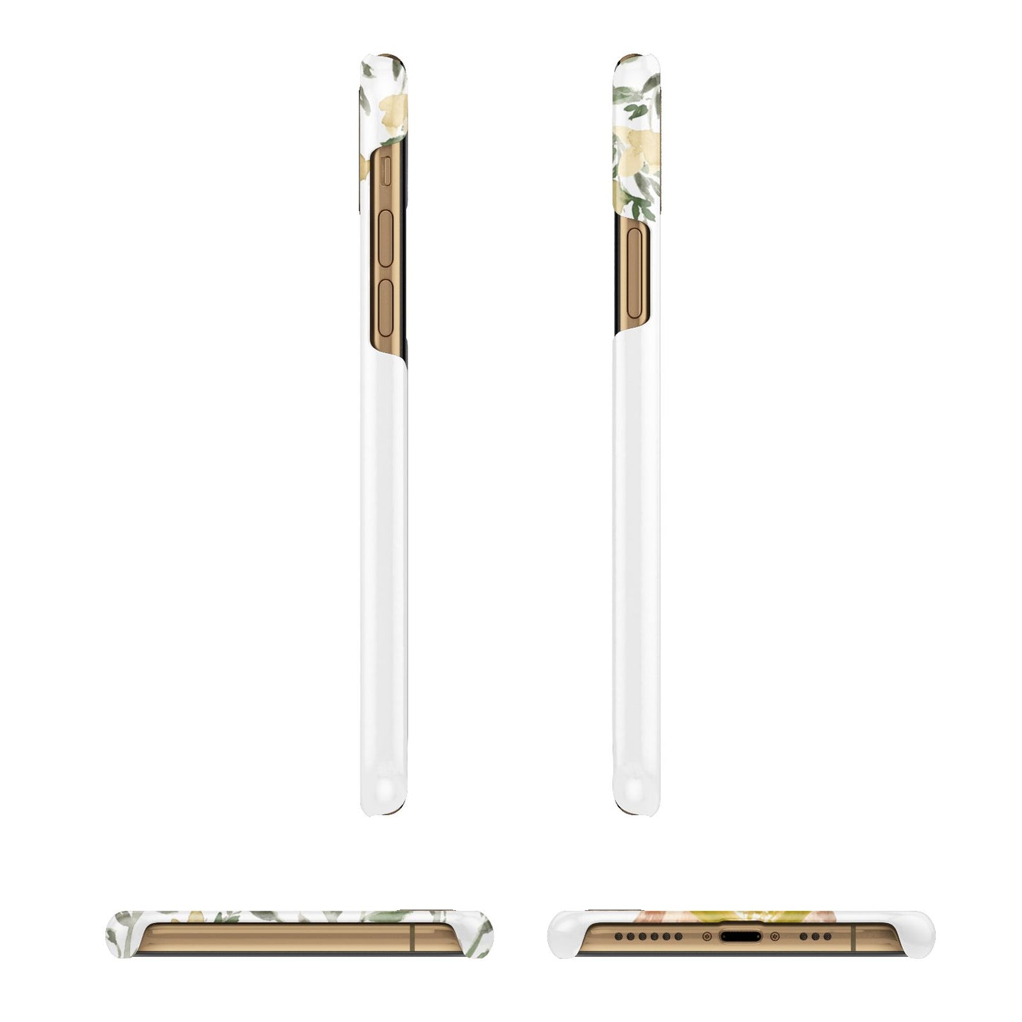 Personalised Chihuahua Dog Apple iPhone Xs 3D Wrap Snap Case Angled Images