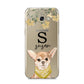Personalised Chihuahua Dog Samsung Galaxy A5 2017 Case on gold phone