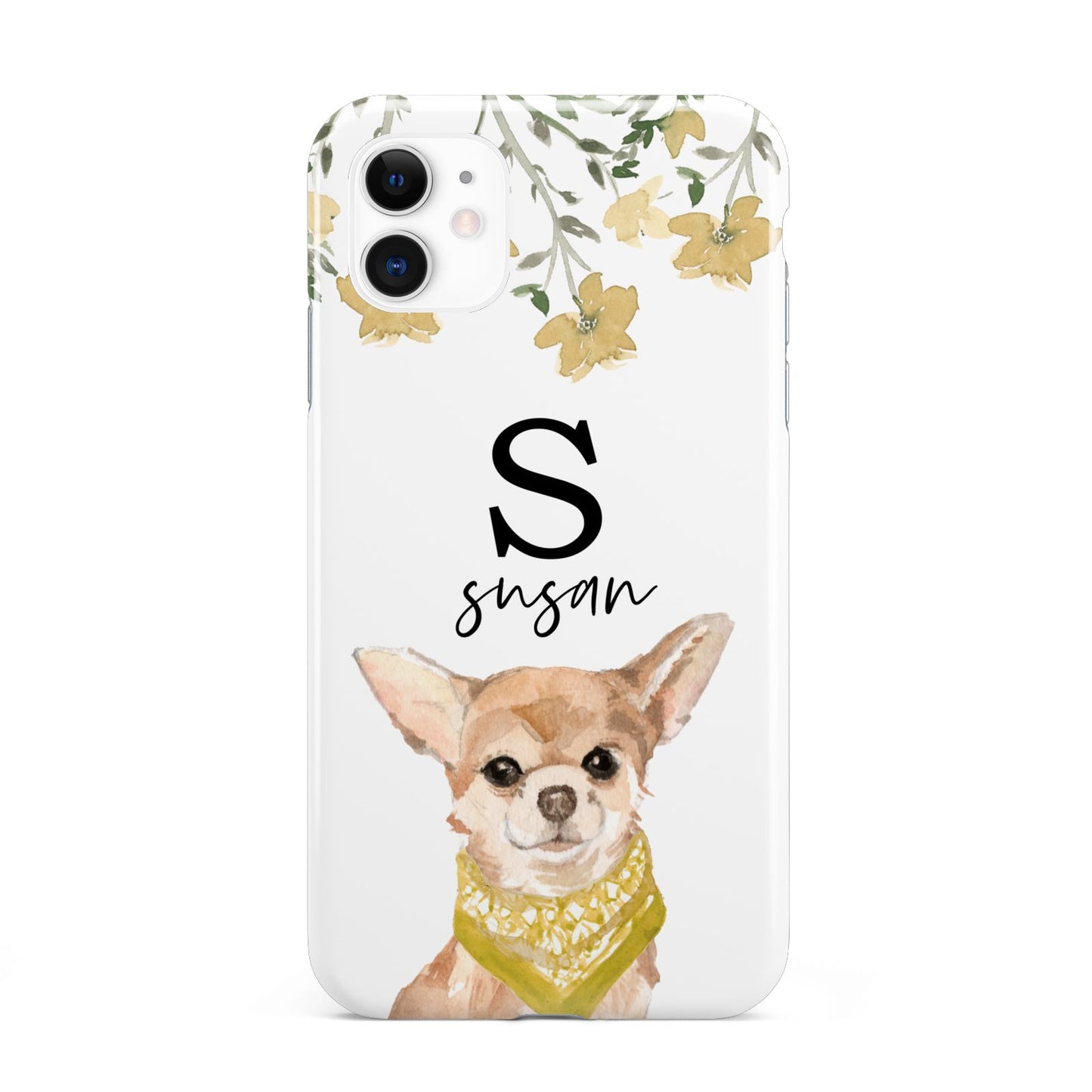 Personalised Chihuahua Dog iPhone 11 3D Tough Case