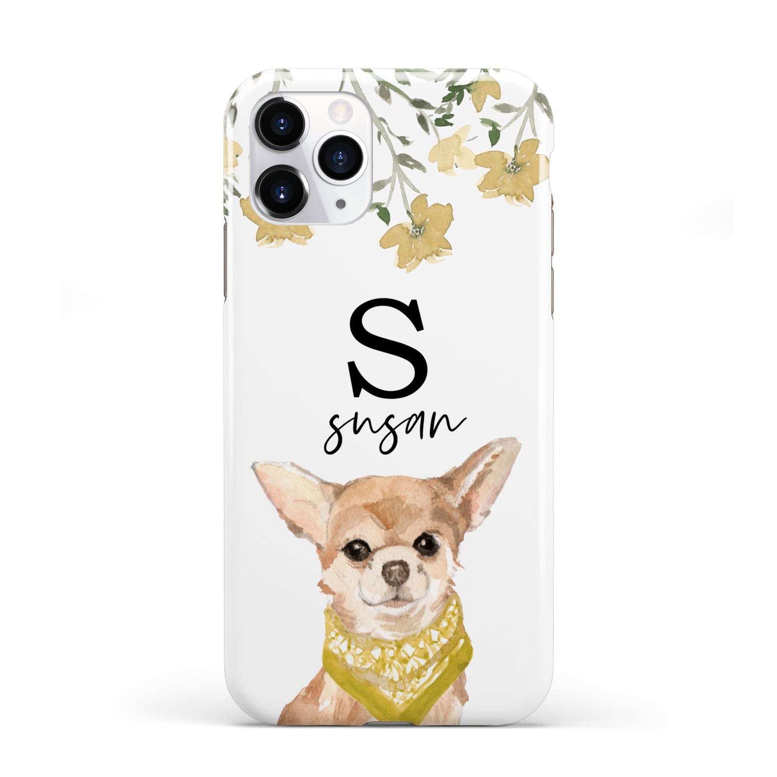 Personalised Chihuahua Dog iPhone 11 Pro 3D Tough Case