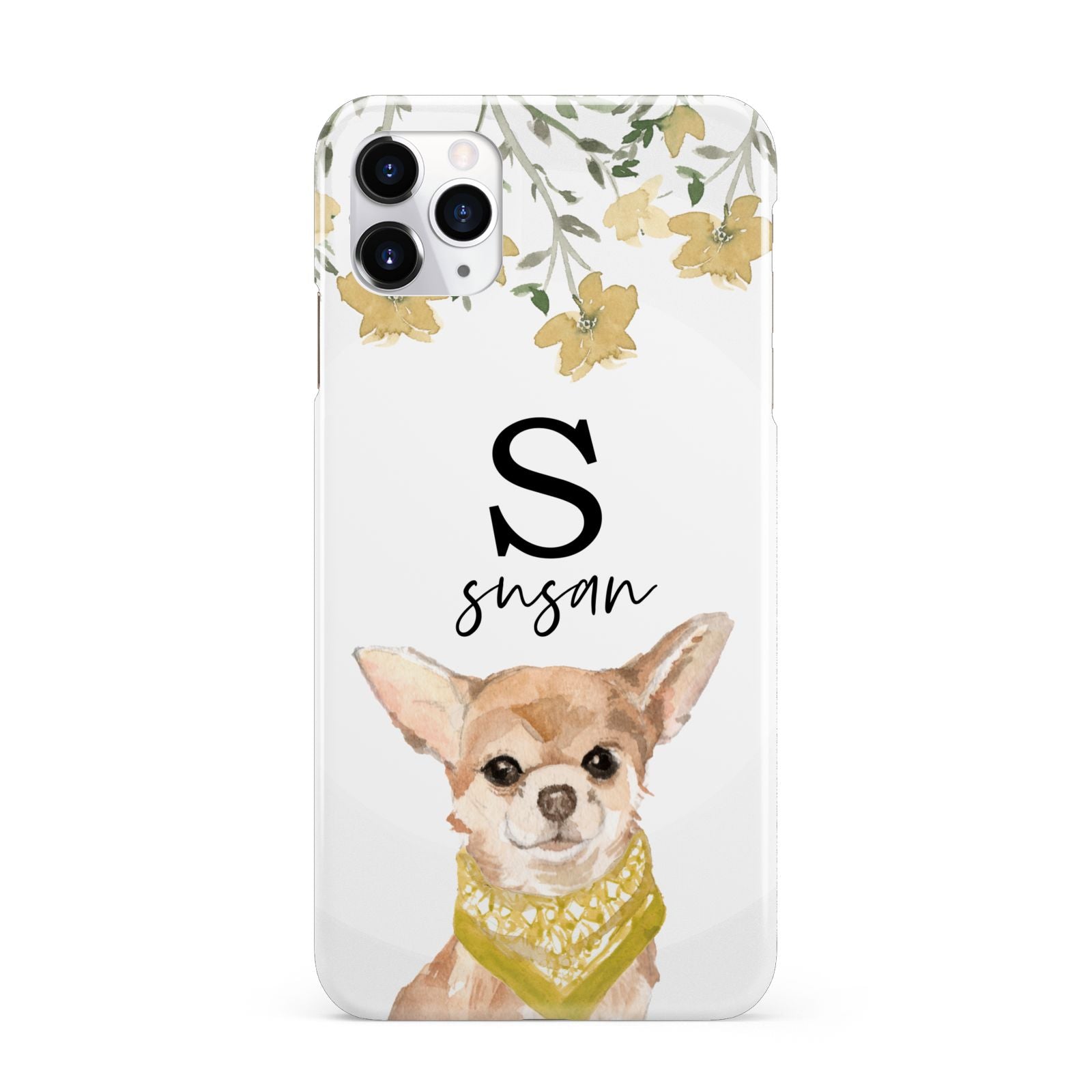 Personalised Chihuahua Dog iPhone 11 Pro Max 3D Snap Case