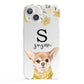 Personalised Chihuahua Dog iPhone 13 Full Wrap 3D Snap Case