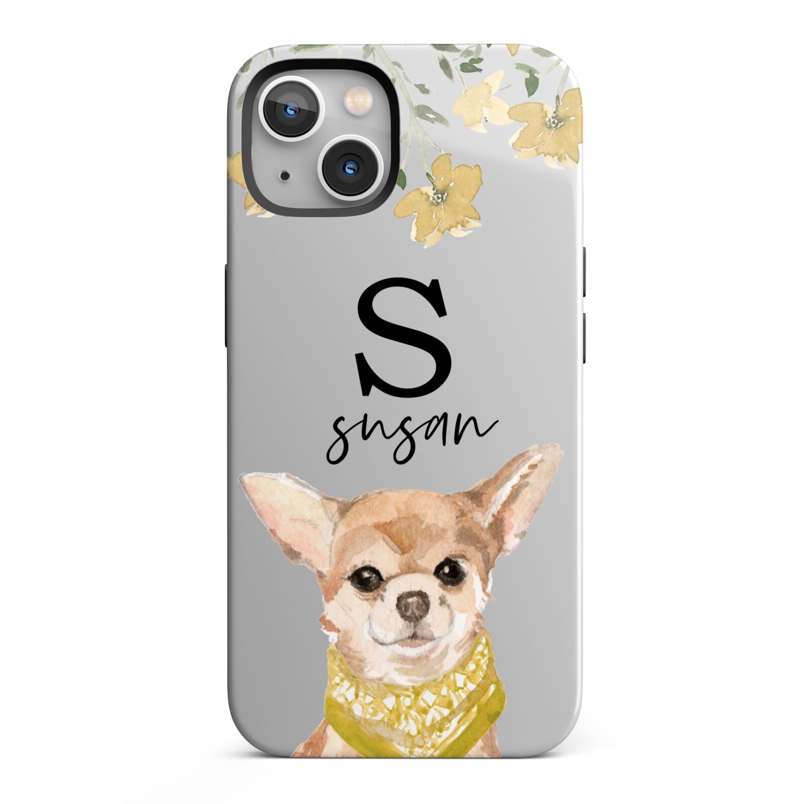 Personalised Chihuahua Dog iPhone 13 Full Wrap 3D Tough Case