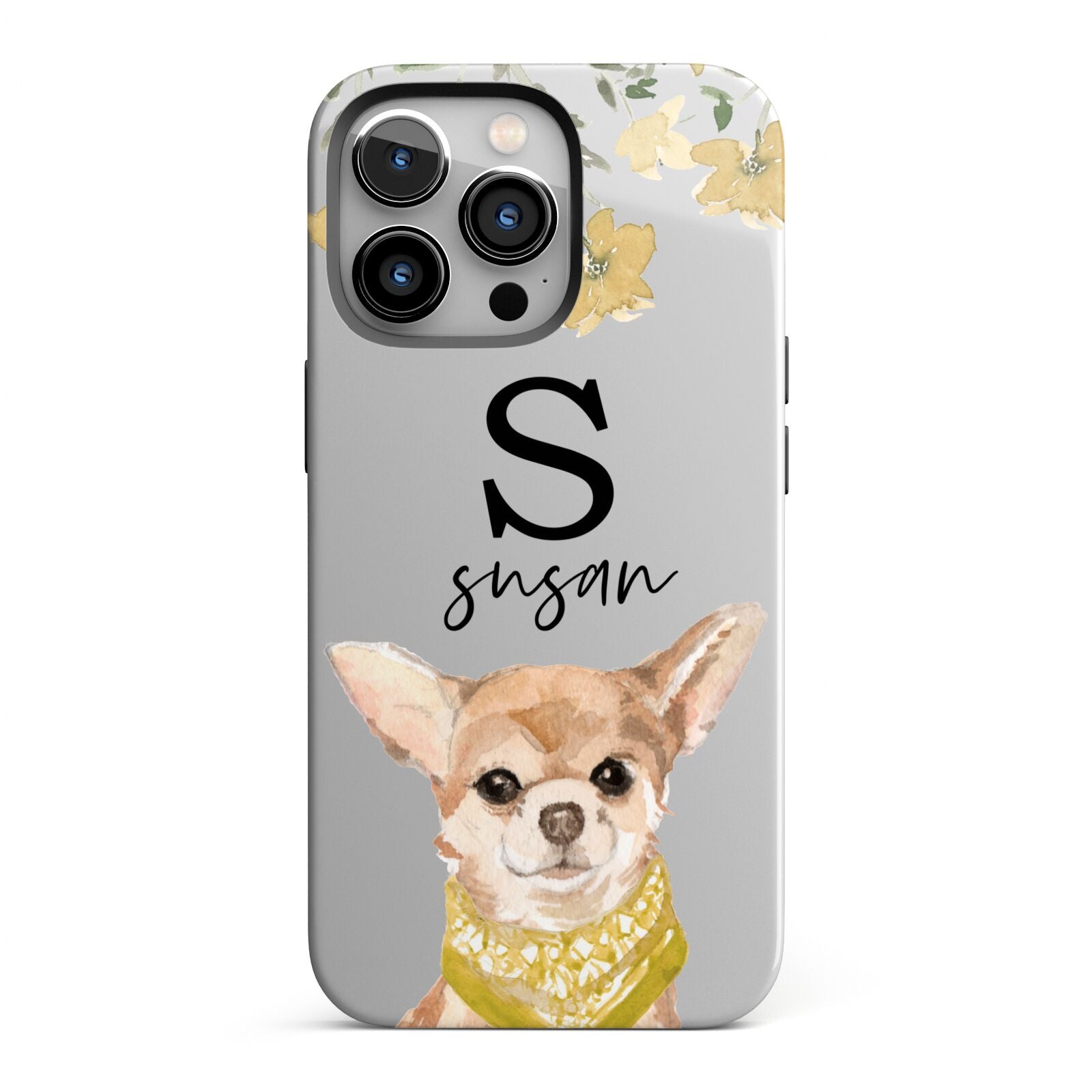 Personalised Chihuahua Dog iPhone 13 Pro Full Wrap 3D Tough Case