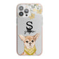 Personalised Chihuahua Dog iPhone 13 Pro Max TPU Impact Case with Pink Edges