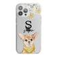 Personalised Chihuahua Dog iPhone 13 Pro Max TPU Impact Case with White Edges