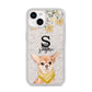 Personalised Chihuahua Dog iPhone 14 Glitter Tough Case Starlight