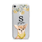 Personalised Chihuahua Dog iPhone 7 Bumper Case on Silver iPhone